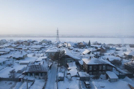 Abnormal frosts in Tomsk