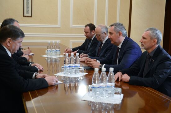 Deputy Prime Minister Dmitry Rogozin meets with Moldovan President Igor Dodon