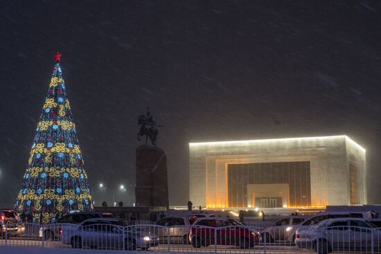 New Year illumination in Bishkek