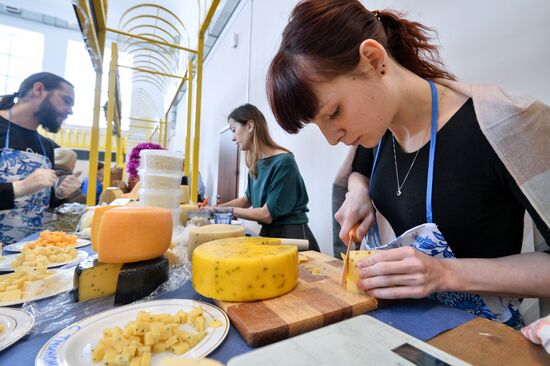 Cheese festival at Park of Crafts, VDNKh