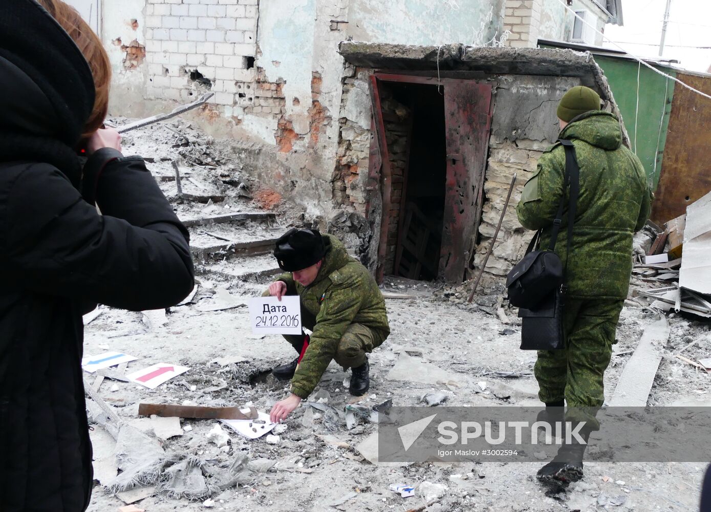 Aftermath of Debaltseve shelling in Donetsk Region