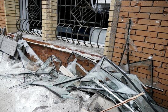 Aftermath of Debaltseve shelling in Donetsk Region
