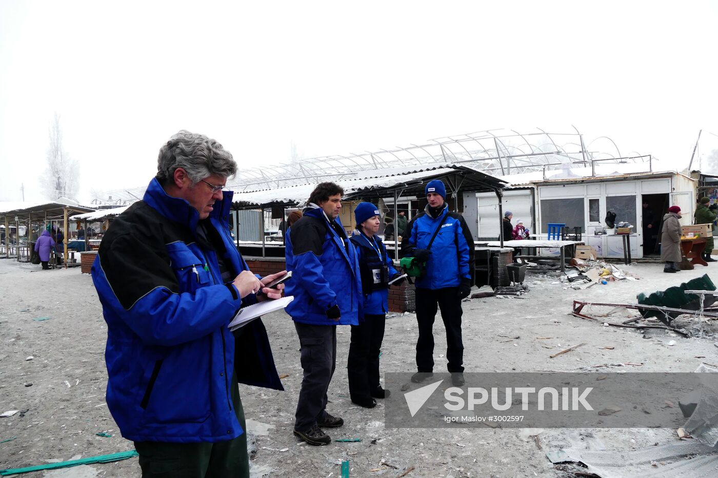 Aftermath of Debaltseve shelling in Donetsk Region