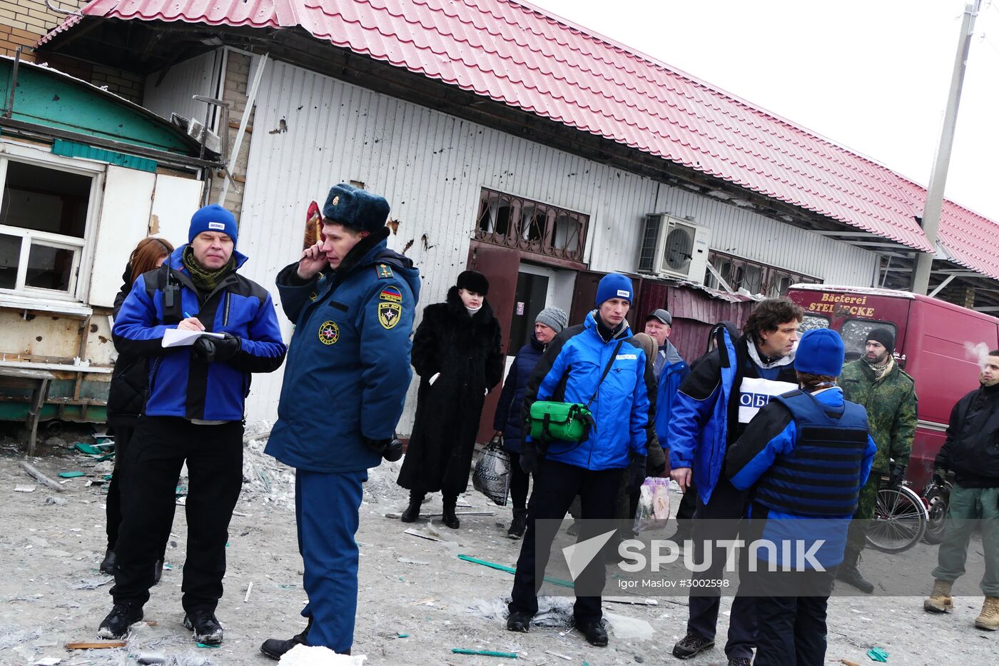 Aftermath of Debaltseve shelling in Donetsk Region