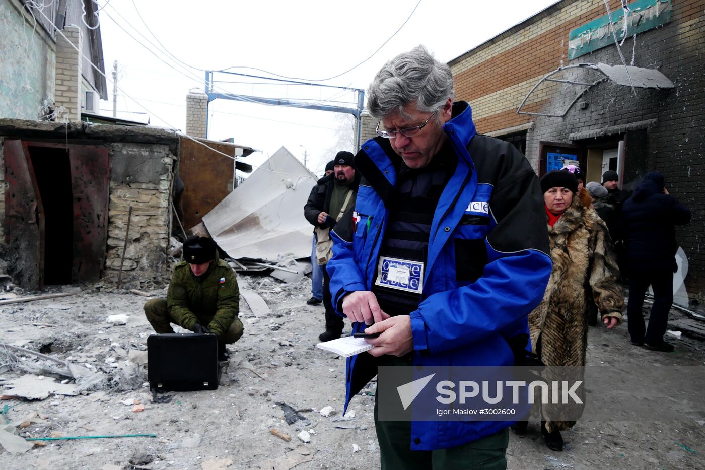 Aftermath of Debaltseve shelling in Donetsk Region