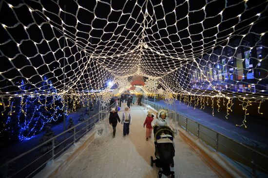 Khan's Court ethnic New Year village in Kazan