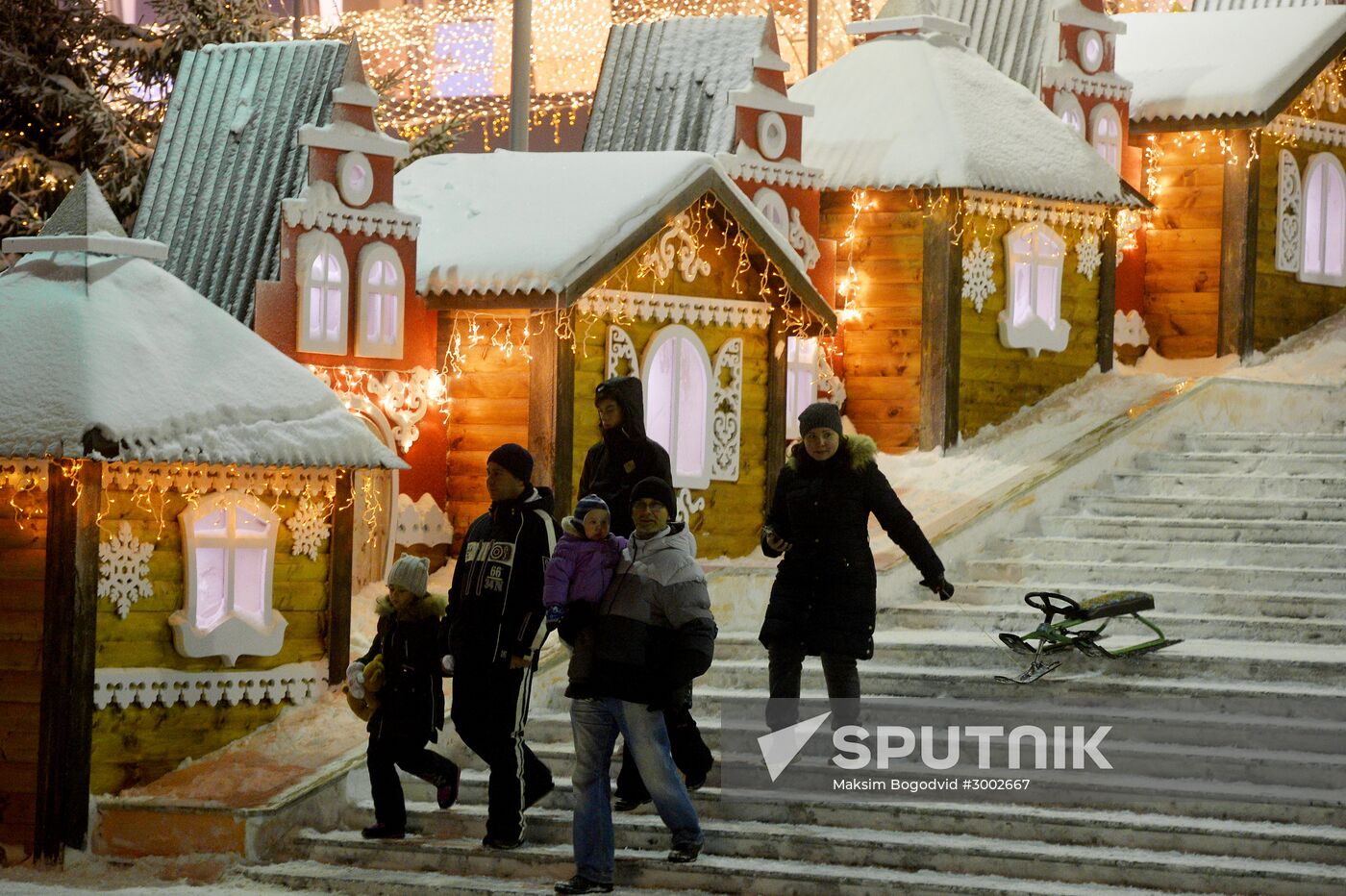 Khan's Court ethnic New Year village in Kazan