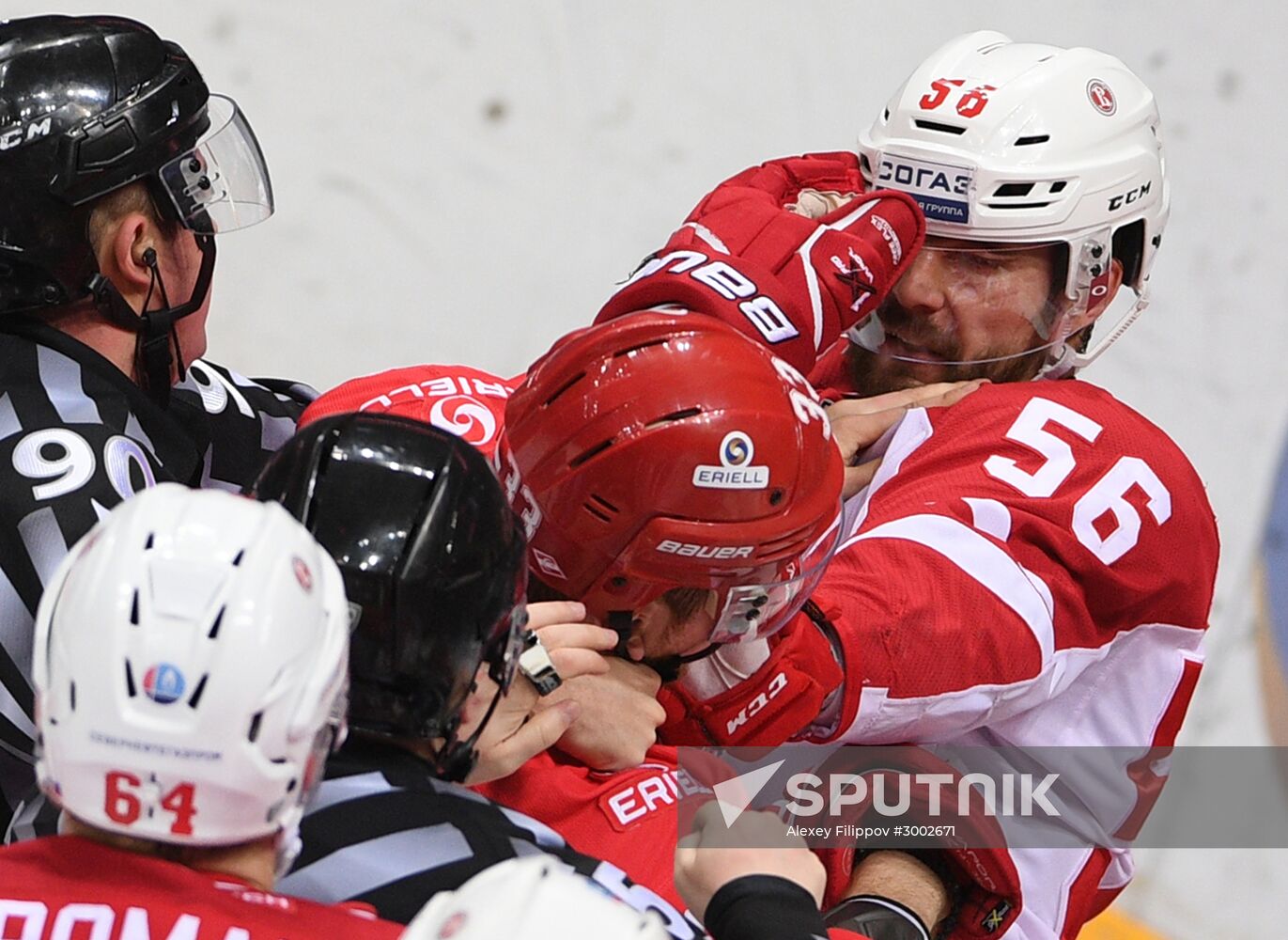 Kontinental Hockey League. Spartak vs. Vityaz