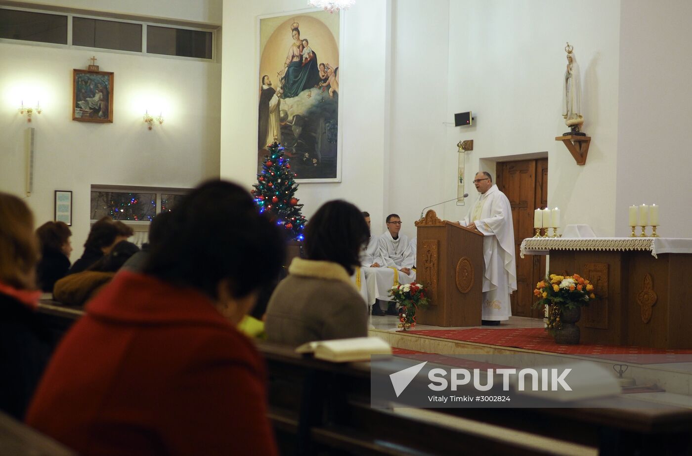 Catholic Christmas celebrations across Russia