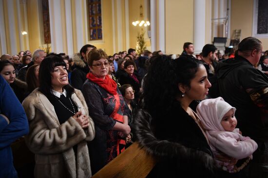 Catholics celebrate Christmas