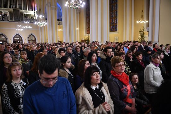 Catholics celebrate Christmas