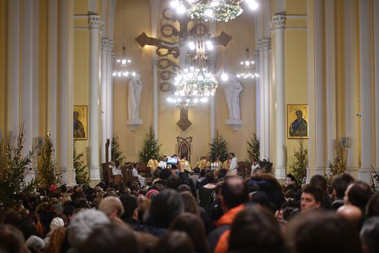 Catholics celebrate Christmas