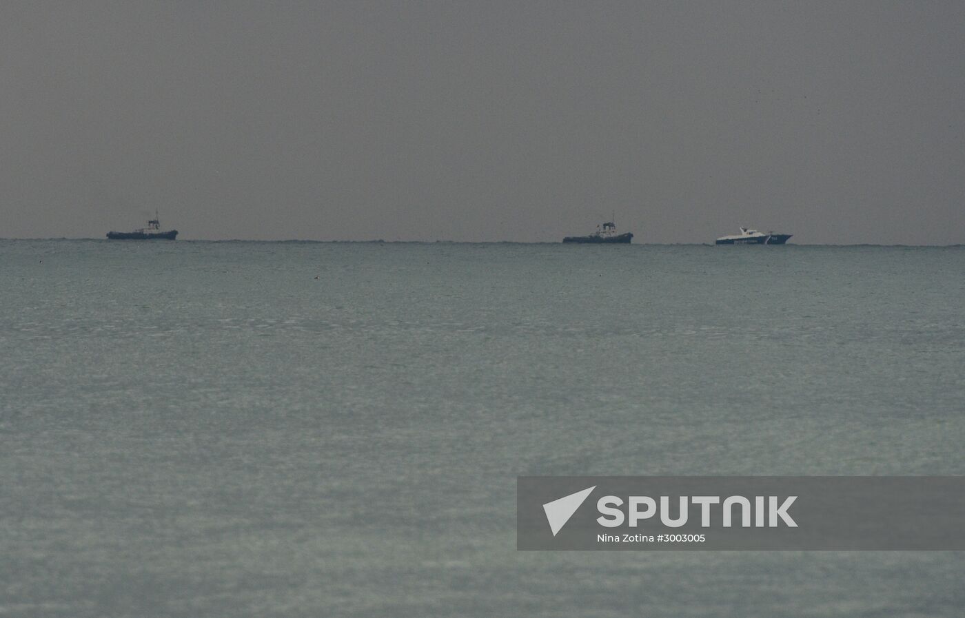 Russian Defense Ministry's TU-154 aircraft crash site in Sochi