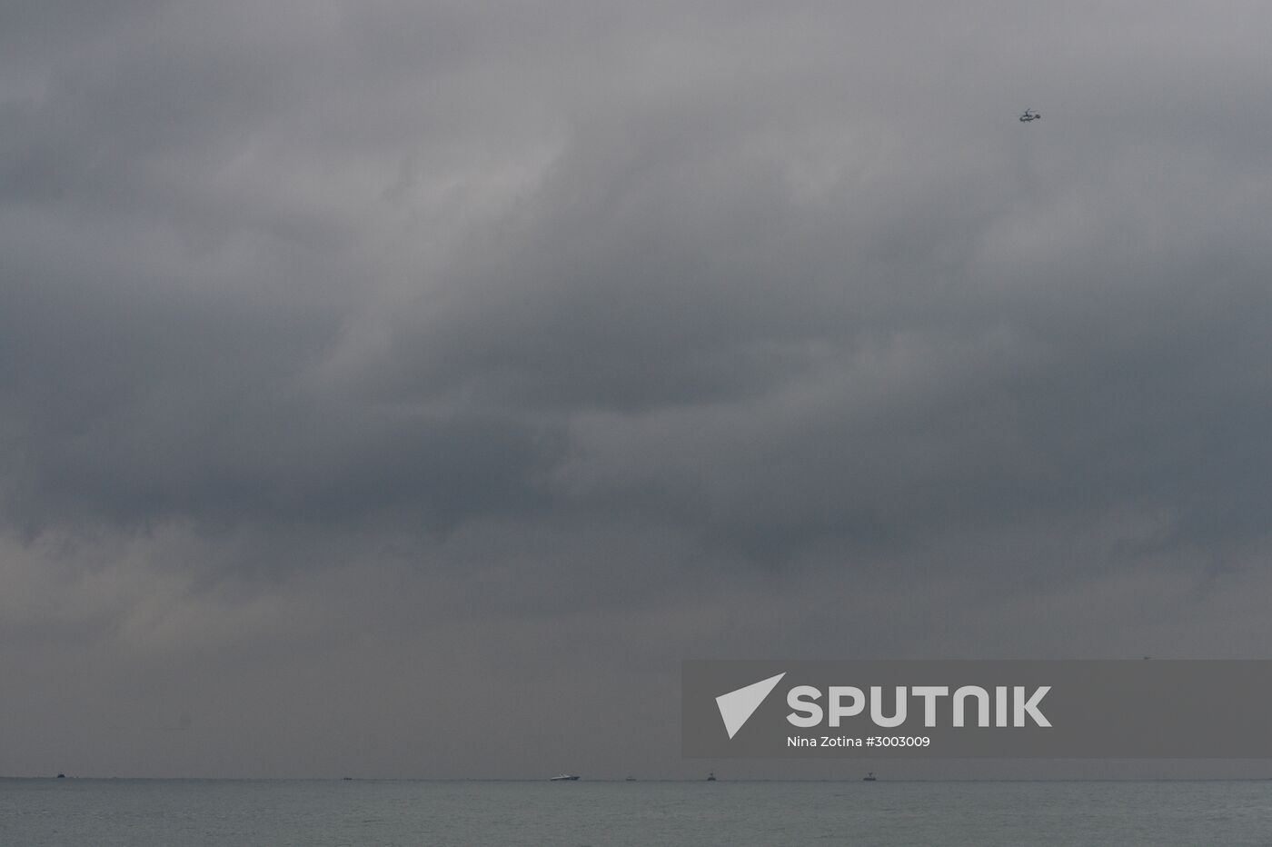 Russian Defense Ministry's TU-154 aircraft crash site in Sochi