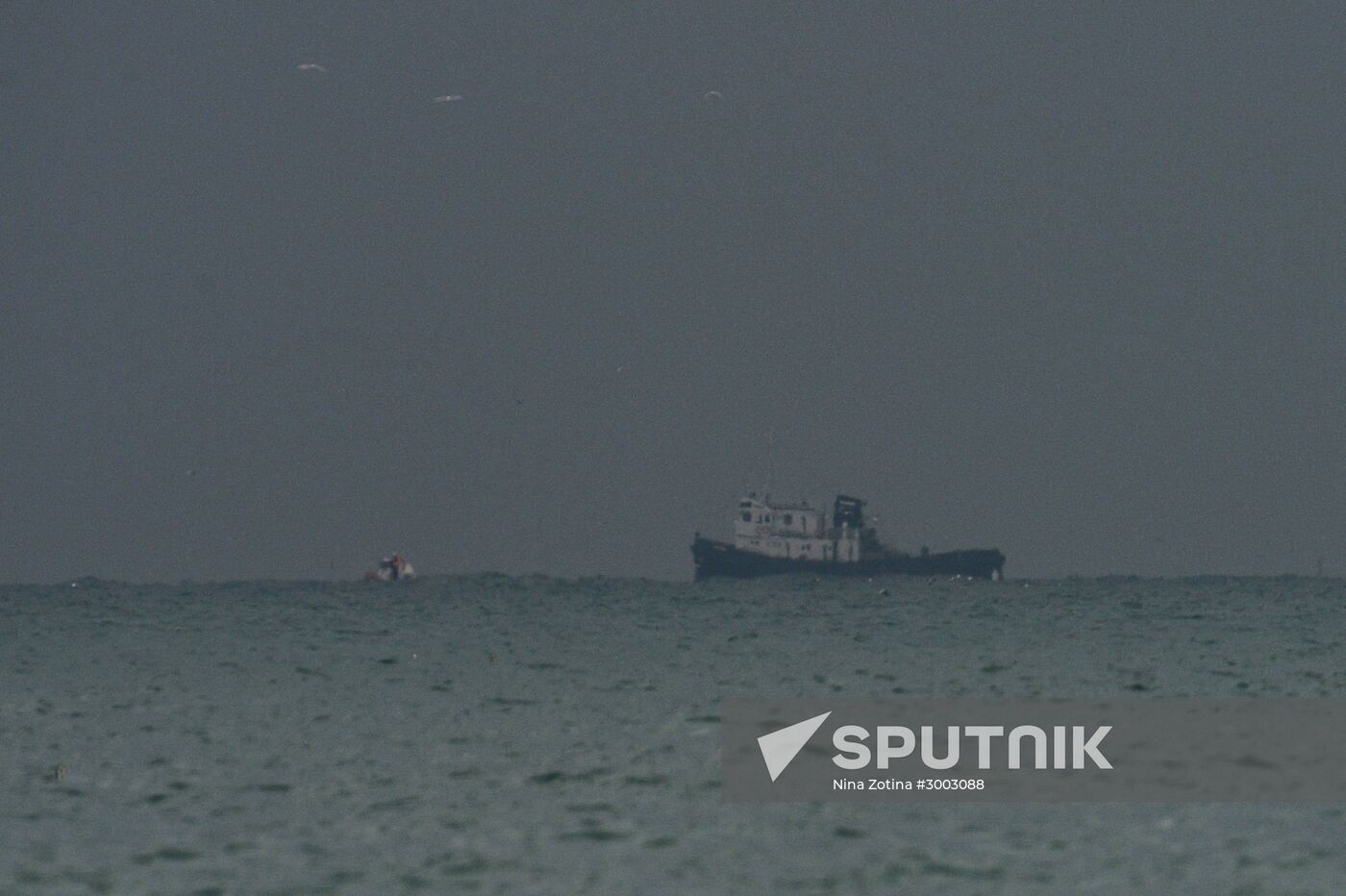 Rescue operation at Russian Defense Ministry's TU-154 crash site in Sochi