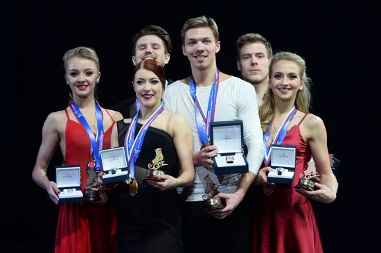 Russian Figure Skating Championship. Awarding ceremony
