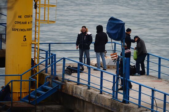 Rescue operation at Russian Defense Ministry's TU-154 crash site in Sochi