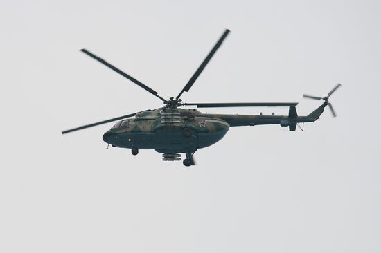 Rescue operation at Russian Defense Ministry's TU-154 aircraft crash site in Sochi