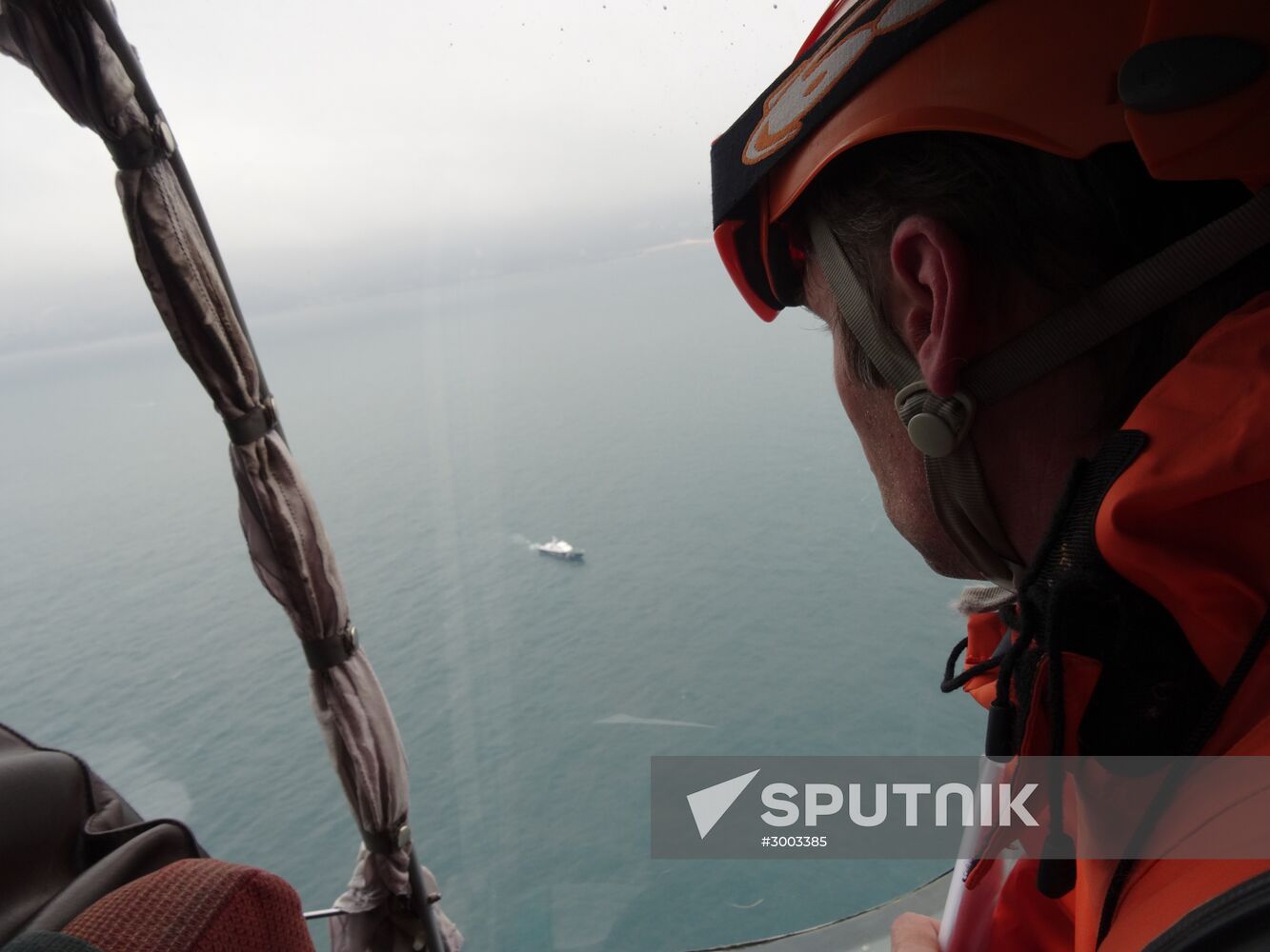 Russian Defense Ministry's TU-154 aircraft crash site in Sochi