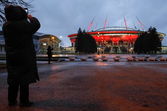 Illumination of Krestovsky Stadium