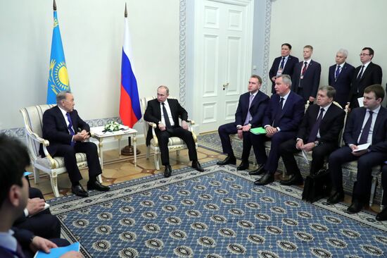 Russian President Vladimir Putin participates in SEEС meeting and CSTO session in St. Petersburg
