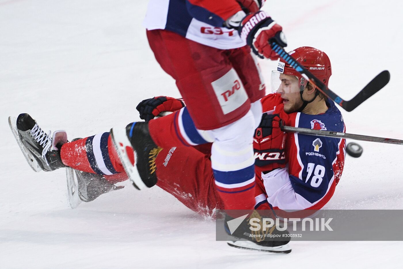 Ice hockey. KHL. CSKA vs. Lokomotiv