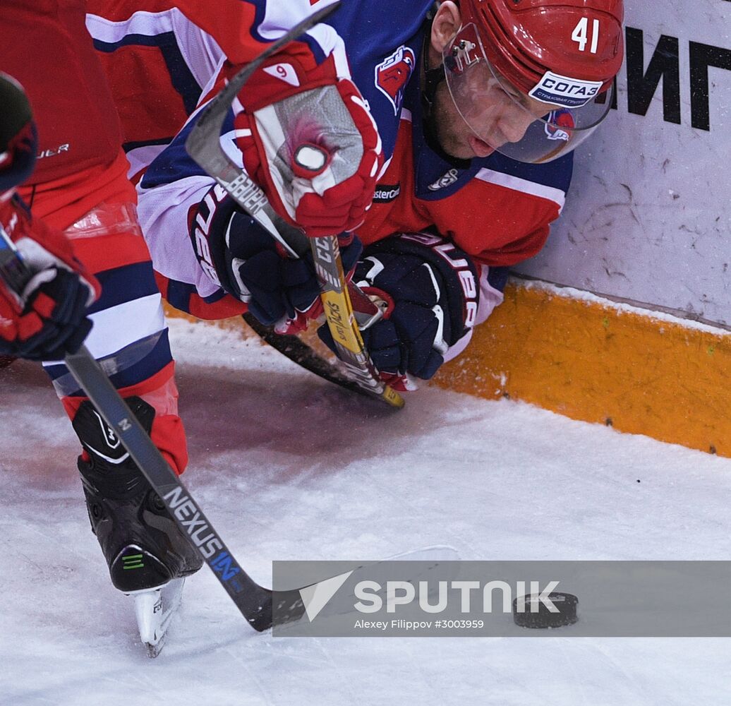 Ice hockey. KHL. CSKA vs. Lokomotiv