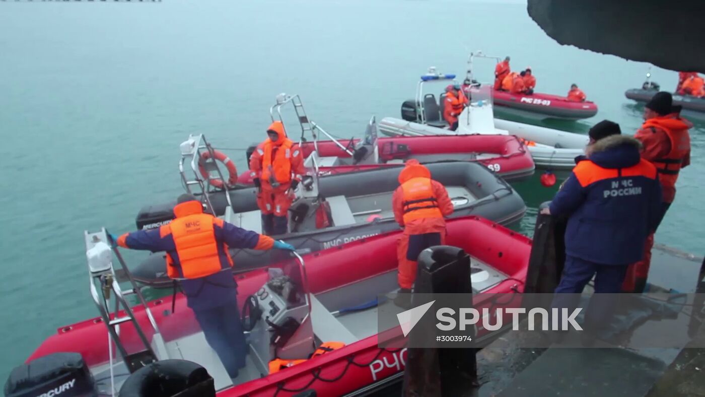 Search operations underway after Tu-154 crash in Black Sea