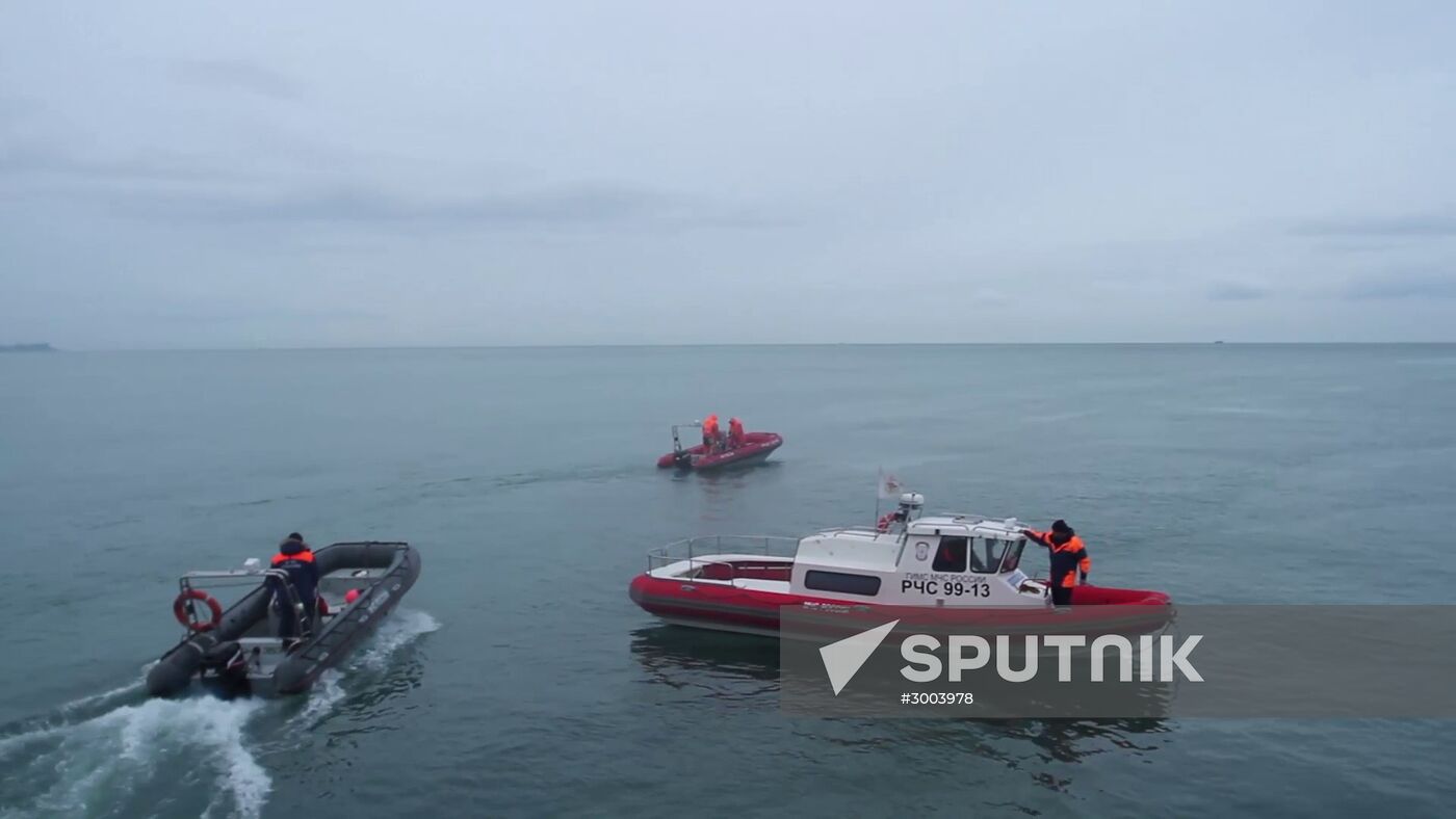 Search operations underway after Tu-154 crash in Black Sea