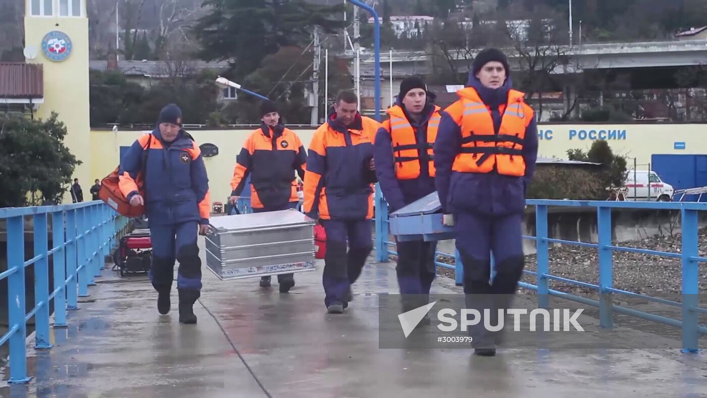 Search operations underway after Tu-154 crash in Black Sea