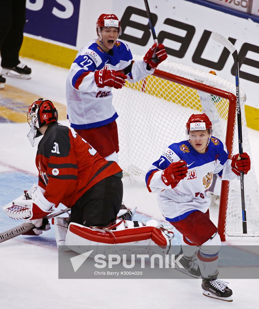 Ice hockey. World Junior Championship. Canada vs. Russia