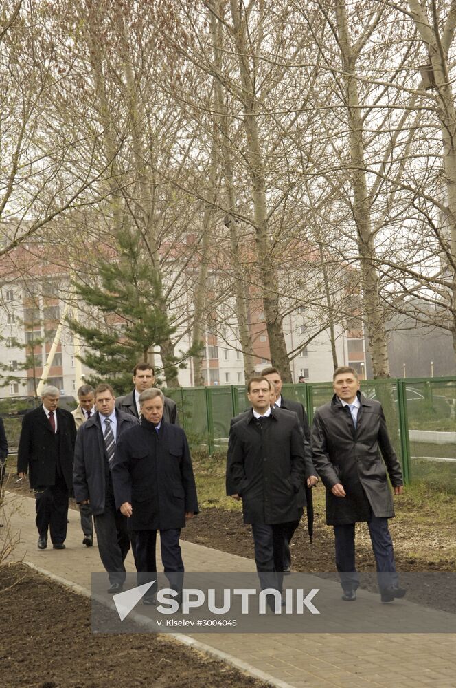 Dmitry Medvedev's tour of Joint Institute of Nuclear Research in Dubna