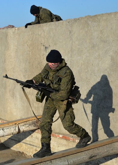 Drills for reconnaissance squadron of motorized rifle brigade of 5th combined-arms army in Primorye Territory