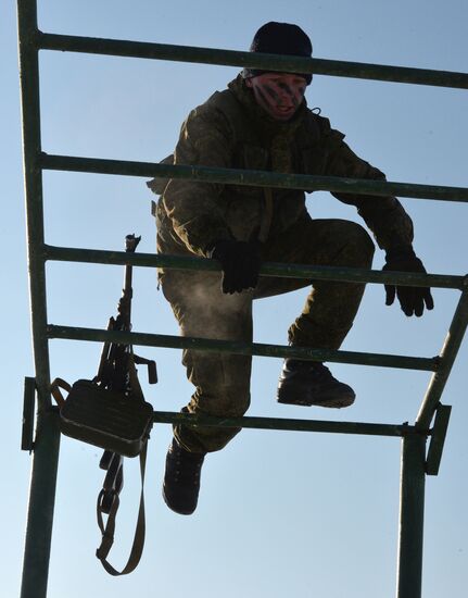 Drills for reconnaissance squadron of motorized rifle brigade of 5th combined-arms army in Primorye Territory