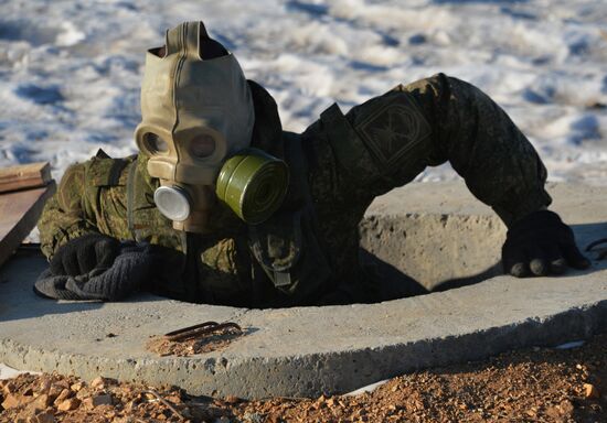 Drills for reconnaissance squadron of motorized rifle brigade of 5th combined-arms army in Primorye Territory