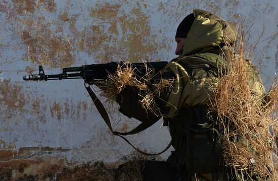 Drills for reconnaissance squadron of motorized rifle brigade of 5th combined-arms army in Primorye Territory
