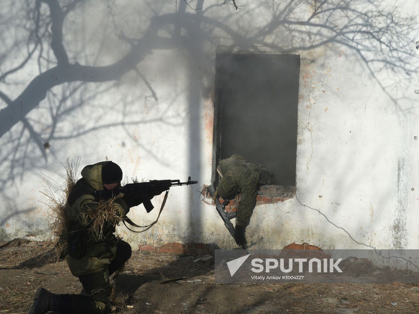 Drills for reconnaissance squadron of motorized rifle brigade of 5th combined-arms army in Primorye Territory