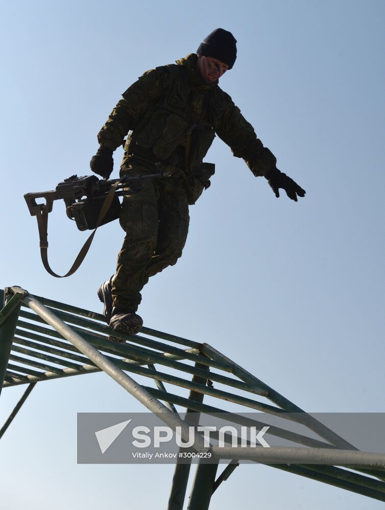 Drills for reconnaissance squadron of motorized rifle brigade of 5th combined-arms army in Primorye Territory