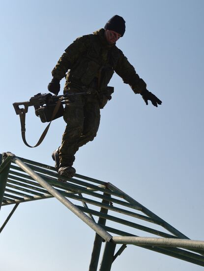 Drills for reconnaissance squadron of motorized rifle brigade of 5th combined-arms army in Primorye Territory