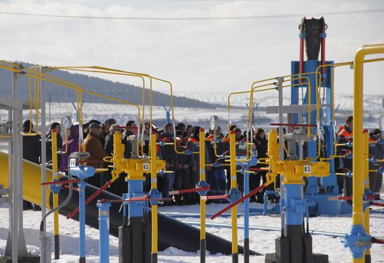 Natural gas from mainland Russia goes to Crimea
