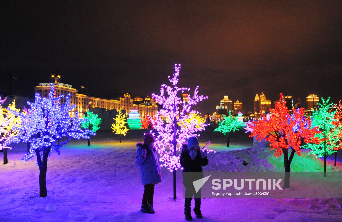 Ice town in Manchuria