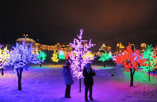 Ice town in Manchuria