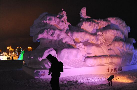 Ice town in Manchuria