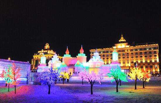 Ice town in Manchuria