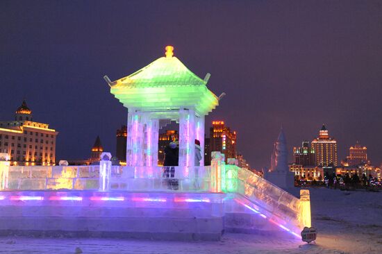 Ice town in Manchuria