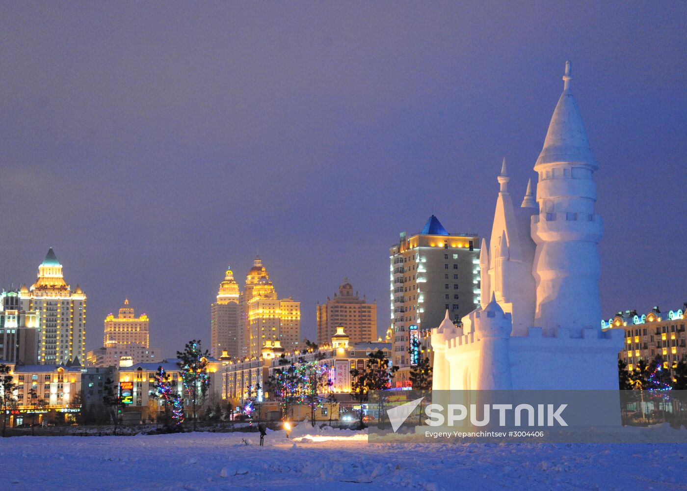 Ice town in Manchuria