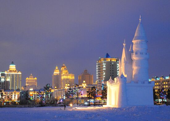Ice town in Manchuria