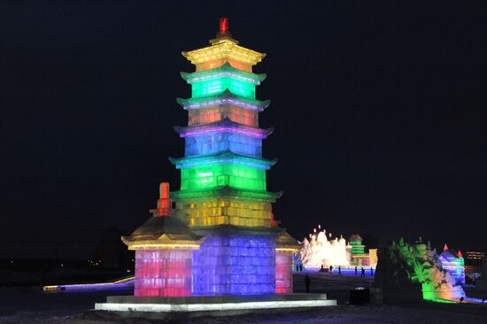 Ice town in Manchuria