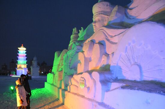 Ice town in Manchuria