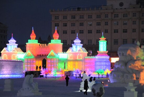 Ice town in Manchuria